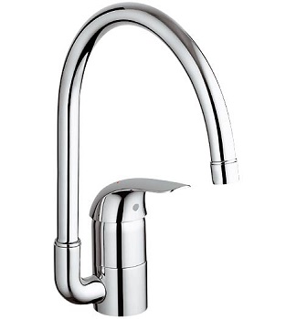 GROHE Смеситель однор для мойки Euroeco Высок изли